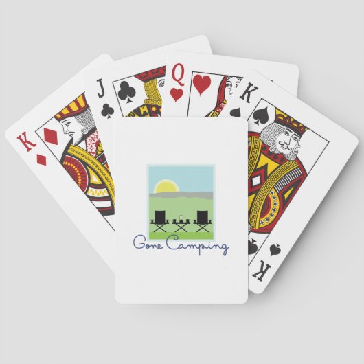 Gone Camping Pokerkaarten (Achterkant)