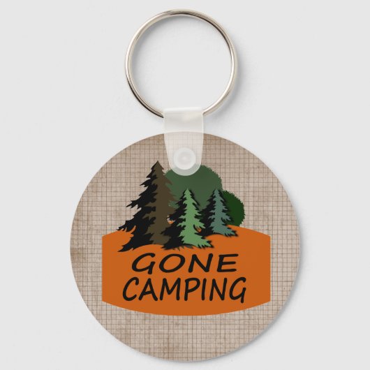 Gone Camping Sleutelhanger (Voorkant)
