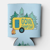 Gone Camping Summer Camp Clipart Happy Trails Camp Blikjeskoeler (Voorkant)