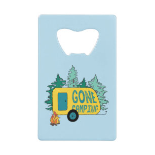 Gone Camping Summer Camp Clipart Happy Trails Camp Creditkaart Flessenopener