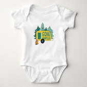 Gone Camping Summer Camp Clipart Happy Trails Camp Romper (Voorkant)