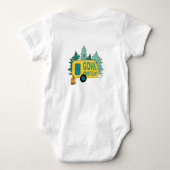 Gone Camping Summer Camp Clipart Happy Trails Camp Romper (Achterkant)