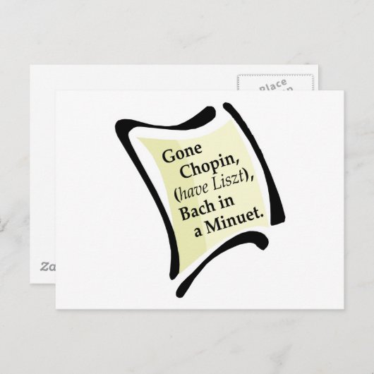 Gone Chopini Briefkaart (Voorkant / Achterkant)