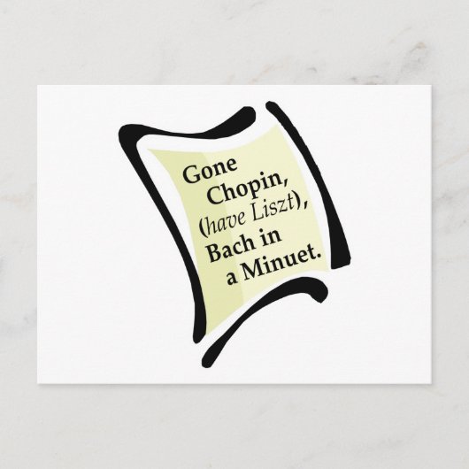 Gone Chopini Briefkaart (Voorkant)