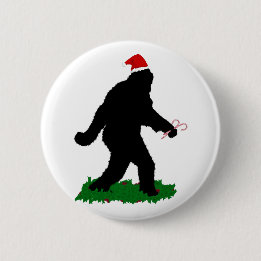 Gone Christmas , Gone Squatchin' Ronde Button 5,7 Cm