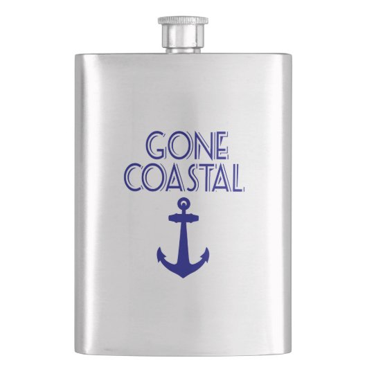 Gone Coastal Navy Blue Anchor Flacon (Voorkant)