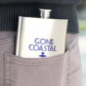 Gone Coastal Navy Blue Anchor Flacon (Voorbeeld)
