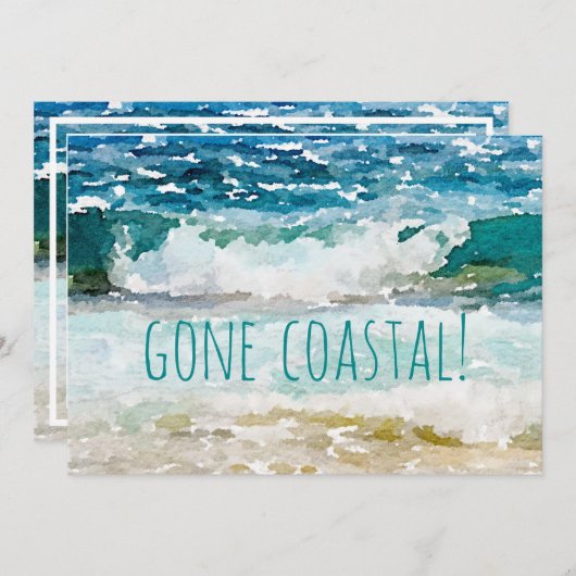 Gone Coastal New Home Wave aangekondigd Aankondiging (Voorkant / Achterkant)