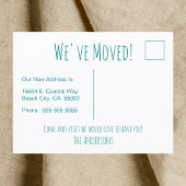 Gone Coastal New Home Wave op het strand Waterverf Aankondigingskaart