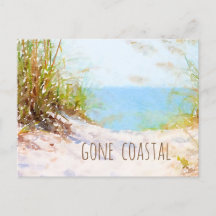 Gone Coastal Nieuw Thuis Strandpad Aquarel