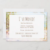 Gone Coastal Waterverf Beach Nieuw Home Aankondigi Aankondiging (Achterkant)