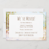 Gone Coastal Waterverf Beach Nieuw Huis Verhuizen Aankondiging (Achterkant)