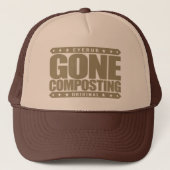 GONE COMPOSTING - Love Organic Farming, Gardening Trucker Pet (Voorkant)