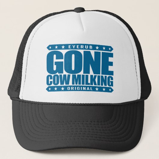 GONE COW MILKING - Love Raw Milch & Cattle Farage Trucker Pet (Voorkant)