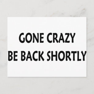 Gone Crazy Briefkaart