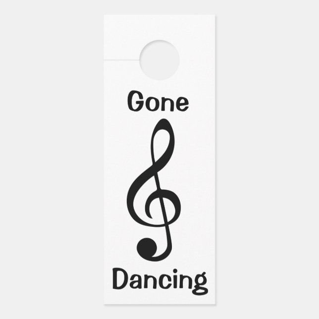 Gone Dancing Music Cleve Note Deurhanger (Voorkant)