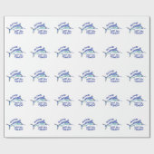 Gone Deep Zee Vist Cadeaupapier (Vlak)