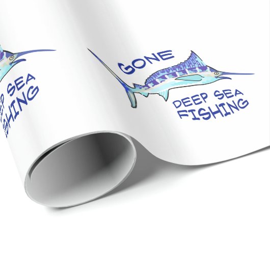 Gone Deep Zee Vist Cadeaupapier (Rol Hoek)