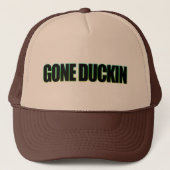 Gone Duckin (Neon) Trucker Pet (Voorkant)