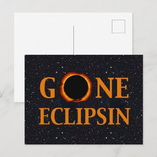 GONE ECLIPSIN-zonnepanelen Briefkaart (Voorkant / Achterkant)