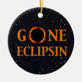 GONE ECLIPSIN-zonnepanelen Keramisch Ornament (Voorkant)