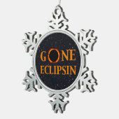 GONE ECLIPSIN-zonnepanelen Tin Sneeuwvlok Ornament (Rechts)