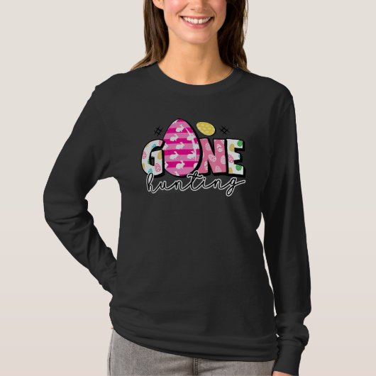 Gone Eggs Hunting Easter Cute Happy Paashaas T-shirt (Voorkant)