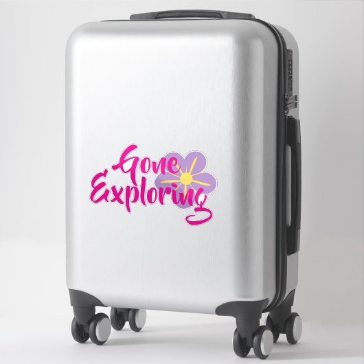 Gone Exploring Vinyl Sticker (Koffer)