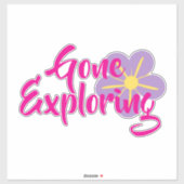 Gone Exploring Vinyl Sticker (Vel)