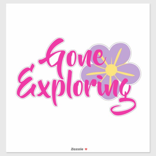 Gone Exploring Vinyl Sticker (Vel)