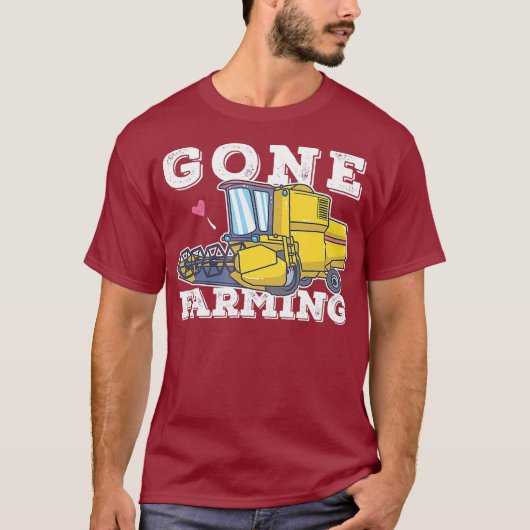 Gone Farming Truck Plant Agriculture Farmer T-shirt (Voorkant)