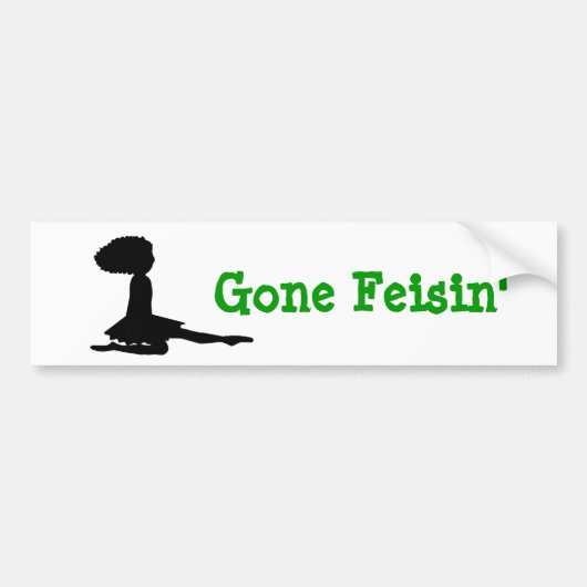 "Gone Feisin" Ierse Dans bumpersticker (Voorkant)