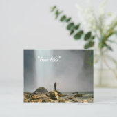 Gone fish" briefkaart (Staand voorkant)