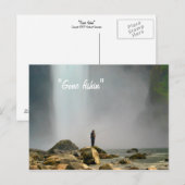 Gone fish" briefkaart (Voorkant / Achterkant)