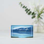 Gone Fishin' Baby shower Diaper Raffle Informatiekaartje (Staand voorkant)