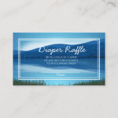 Gone Fishin' Baby shower Diaper Raffle Informatiekaartje (Voorkant)