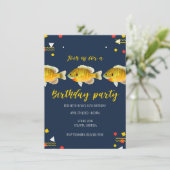 Gone Fishin' Boys Vist thema Verjaardagsfeest Kaart (Staand voorkant)