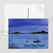 Gone Fishin' Briefkaart (Voorkant / Achterkant)