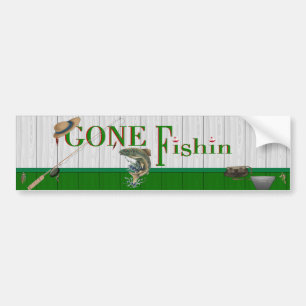 Gone Fishin Bumpersticker