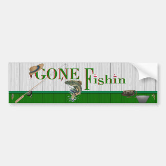 Gone Fishin Bumpersticker