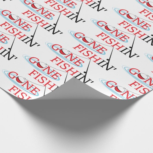 Gone Fishin Cadeaupapier (Hoek)