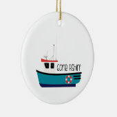 Gone Fishin' Keramisch Ornament (Rechts)
