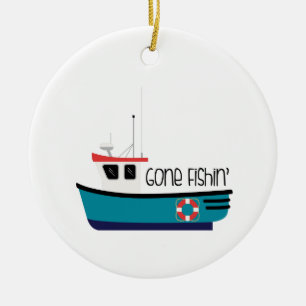 Gone Fishin' Keramisch Ornament