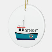 Gone Fishin' Keramisch Ornament (Links)