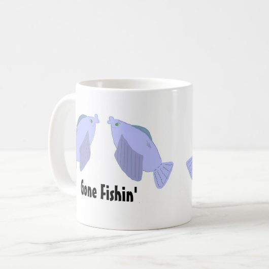 Gone Fishin' Koffiemok (Voorkant links)