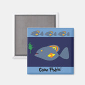 Gone Fishin'-magneet Magneet (Voorkant / Achterkant)