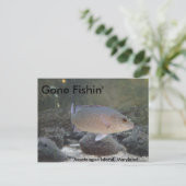 Gone Fishin' op Assateague Island, MD Briefkaart (Staand voorkant)