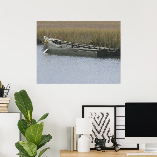 Gone Fishin Poster (Thuiskantoor)