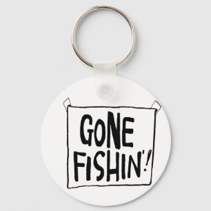 Gone Fishin' T-shirts en geschenken. Sleutelhanger