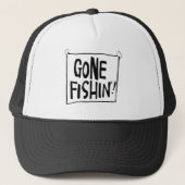 Gone Fishin' T-shirts en geschenken. Trucker Pet (Voorkant)